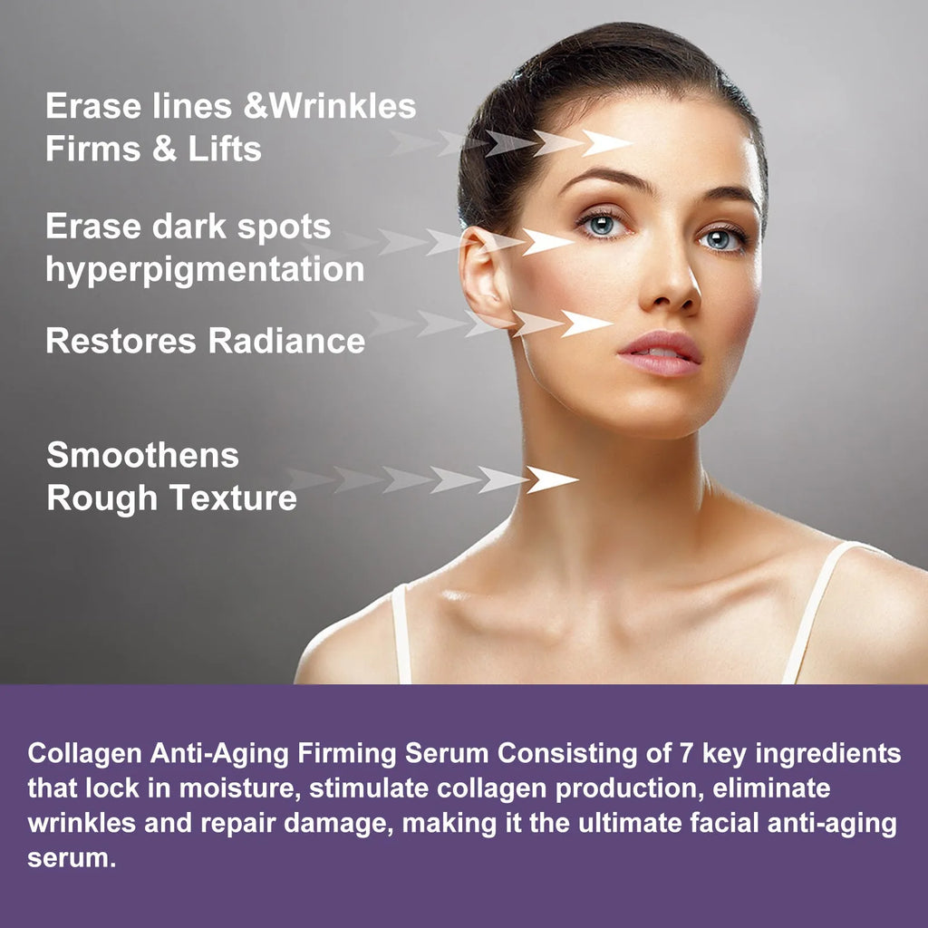30ml collagen anti-aging firming essence with hyaluronic acid, collagen, peptide and Matrixyl 3000+ complex