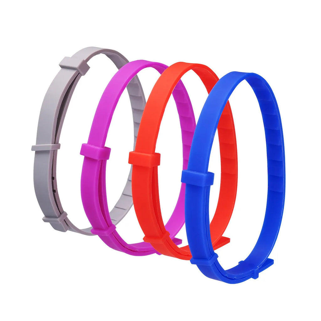 Anti-flea pet collar for cats and dogs, plastic construction in Rose Red colour
