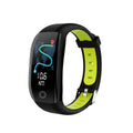 Color screen F21 smart bracelet with heart rate and sleep monitoring, black and gray colour