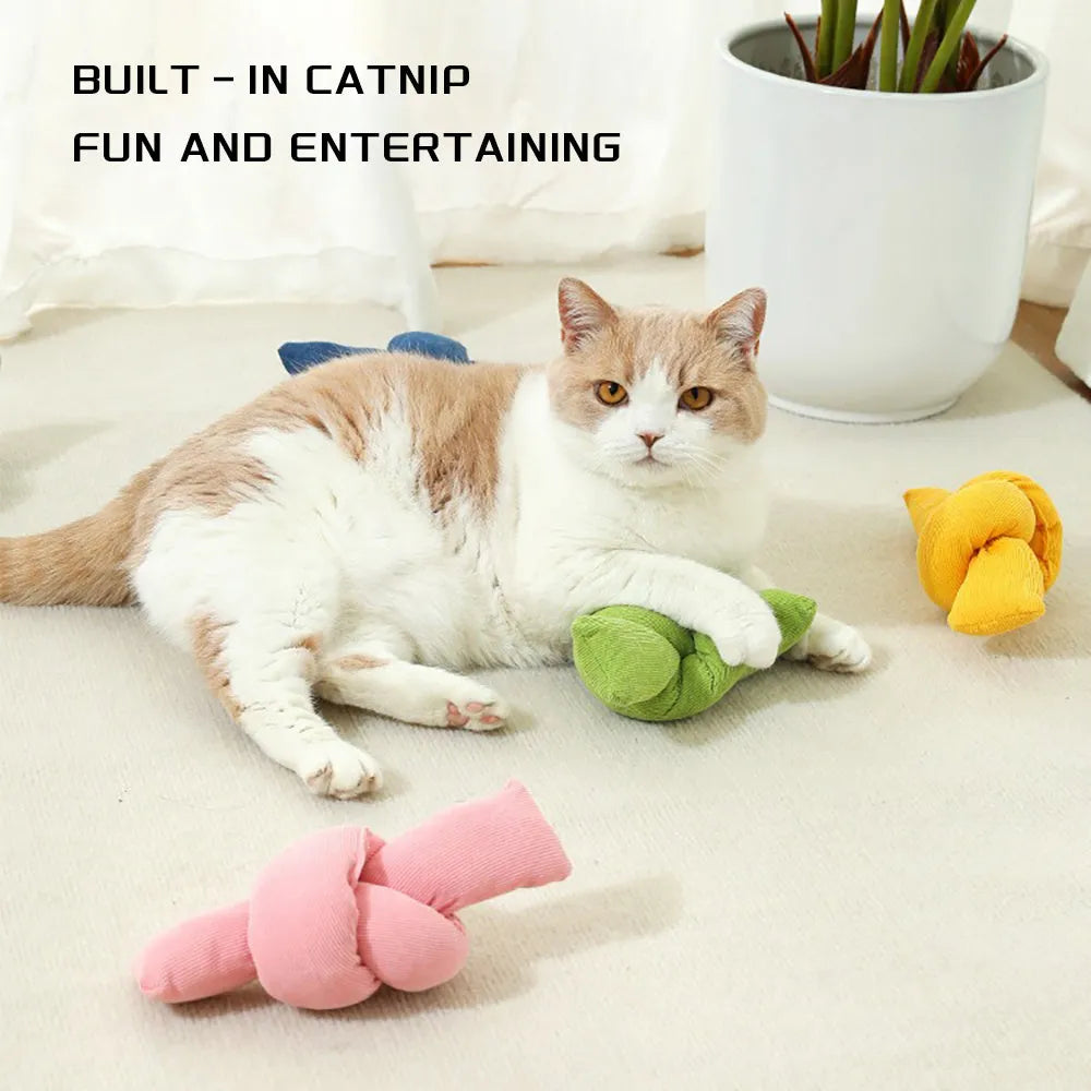 White cotton knotted dog rope toy for interactive play and dental care