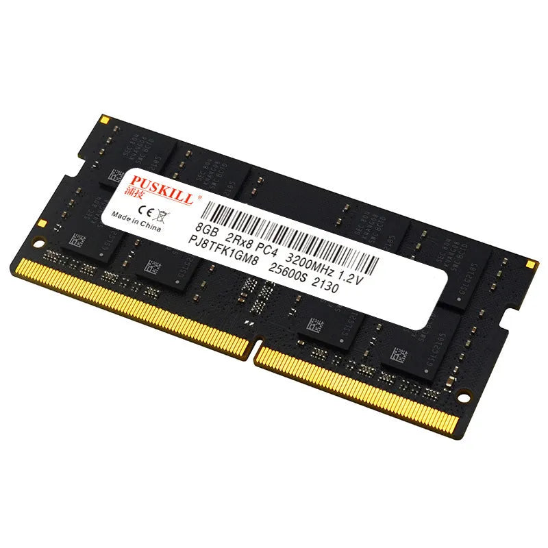 DDR4 notebook memory module with 260-pin connector for laptop upgrades