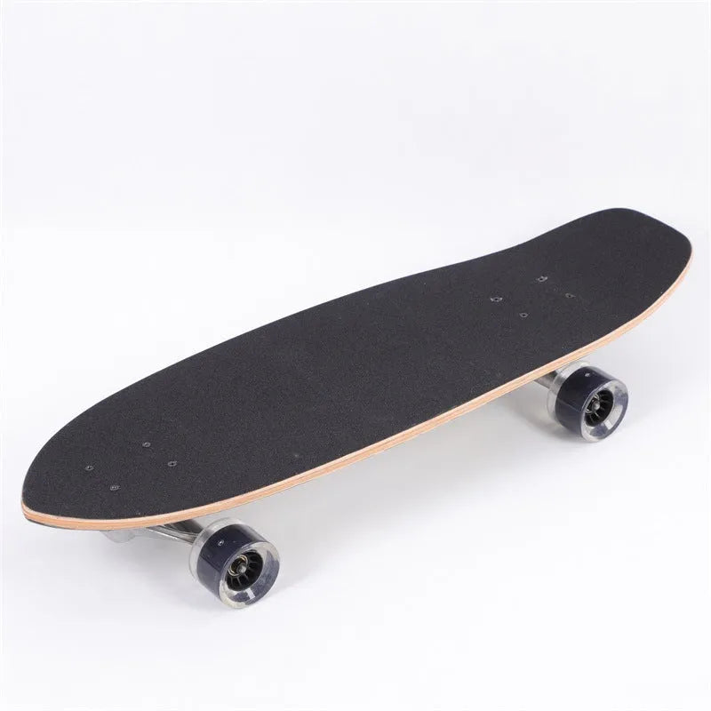 White maple wooden street scooter with 31-inch length for urban riding