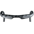 Carbon fibre road bike drop handlebar shown in black, white, or matte white finish, with 31.8mm clamp.