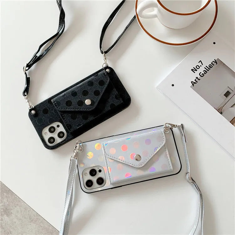 Black silicone iPhone back cover with diagonal wave texture pattern