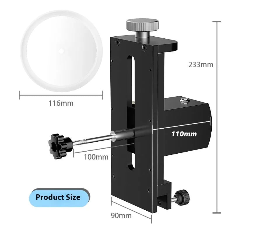 Mini ultrasonic cleaning machine with single-slot holder for vinyl records and PCBs.