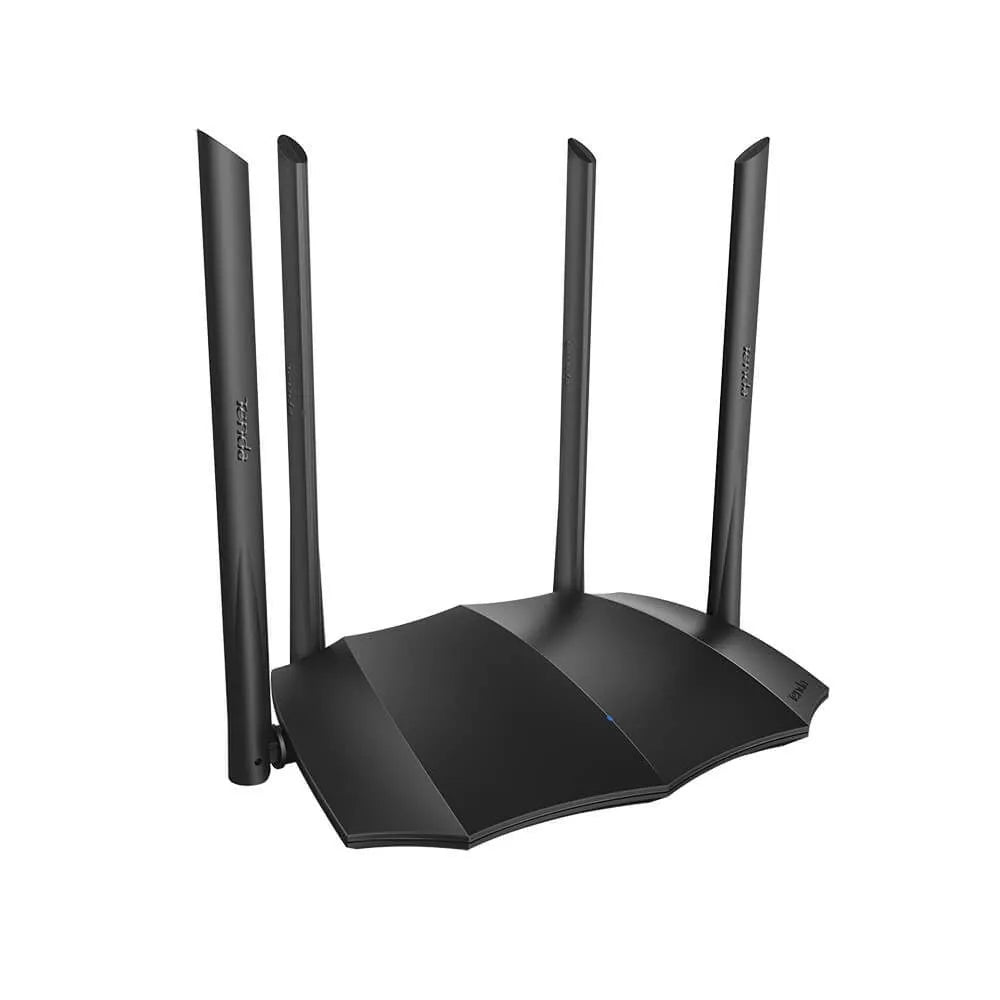 Dual-band gigabit wireless router with three expansion slots measuring 365mm by 286mm