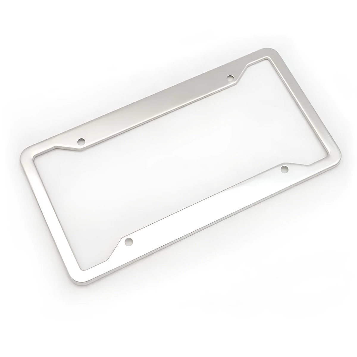 Aluminium alloy vehicle licence plate frame in black, grey, silver or stainless steel finish