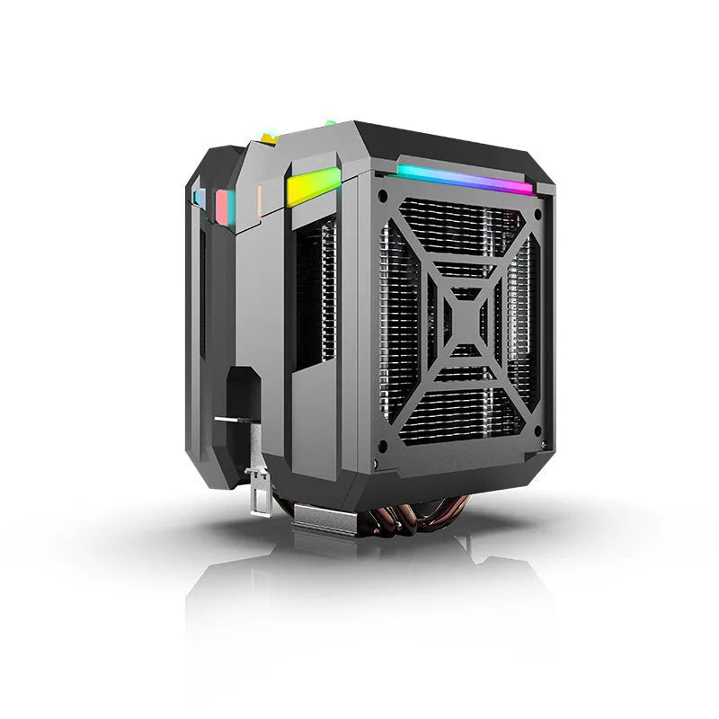T400 CPU cooler with four copper tubes, ARGB lighting, hydraulic bearing fan, and copper-aluminium construction