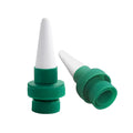 Green ceramic plant watering dripper device for cola bottle irrigation