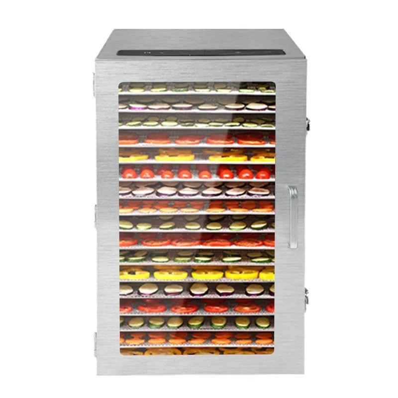 18-layer stainless steel food dehydrator with touch screen and 25L capacity