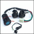 Waterproof electric car door lock with plastic housing, showing electrical terminals.