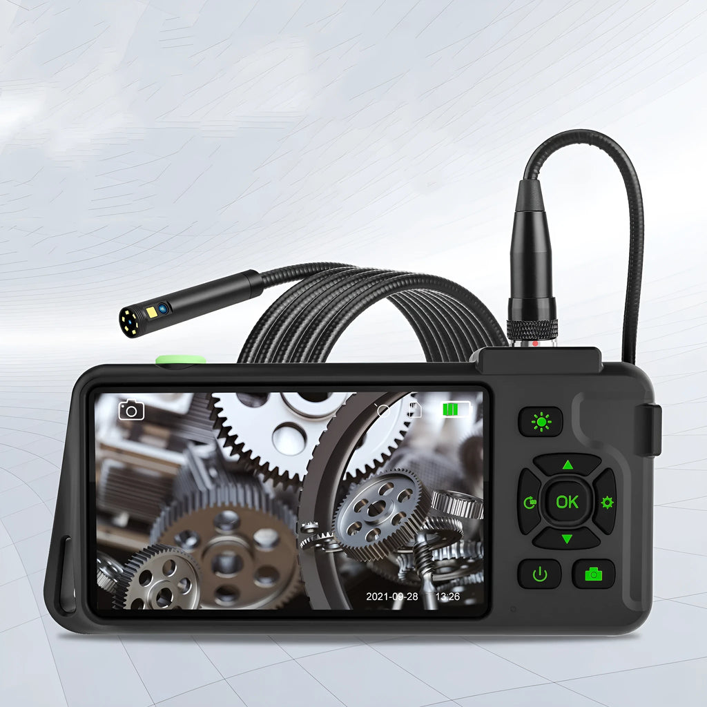 Portable handheld industrial endoscope with 4.5-inch screen and 1 metre inspection cable