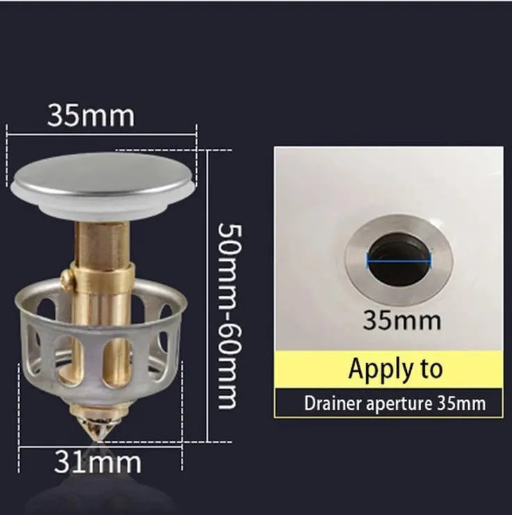 Copper water filter element in white for single basin kitchen sink with manual press