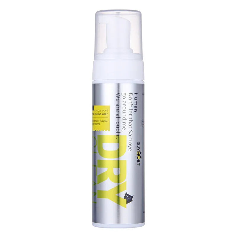 Pet paw cleaning foam bottle with ear cleaning solution and deodorant spray for dog and cat hygiene