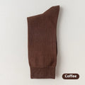 Mid-calf length men's business socks in solid colours, made from pure combed cotton.