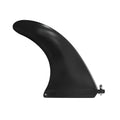 Heytur plastic SUP paddle with removable fish fin attachment on blade.