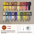 Traditional Chinese painting mineral pearlescent watercolour set showing warm colours, cold colours and metallic paints