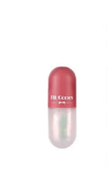 Clear lip plumper oil 5.5ml in light yellow formula with applicator wand for chapped dry lip care