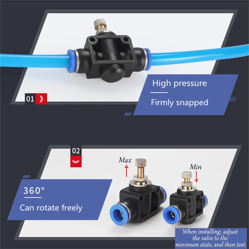 Car turbo Blow-Off Valve sound simulator kit with doll ornament, pressure valve, copper tube, and installation clips.