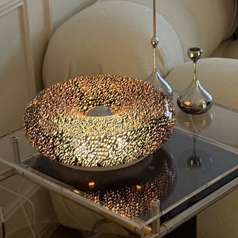 Creative Home starry sky small night lamp with planet shape in orange colour