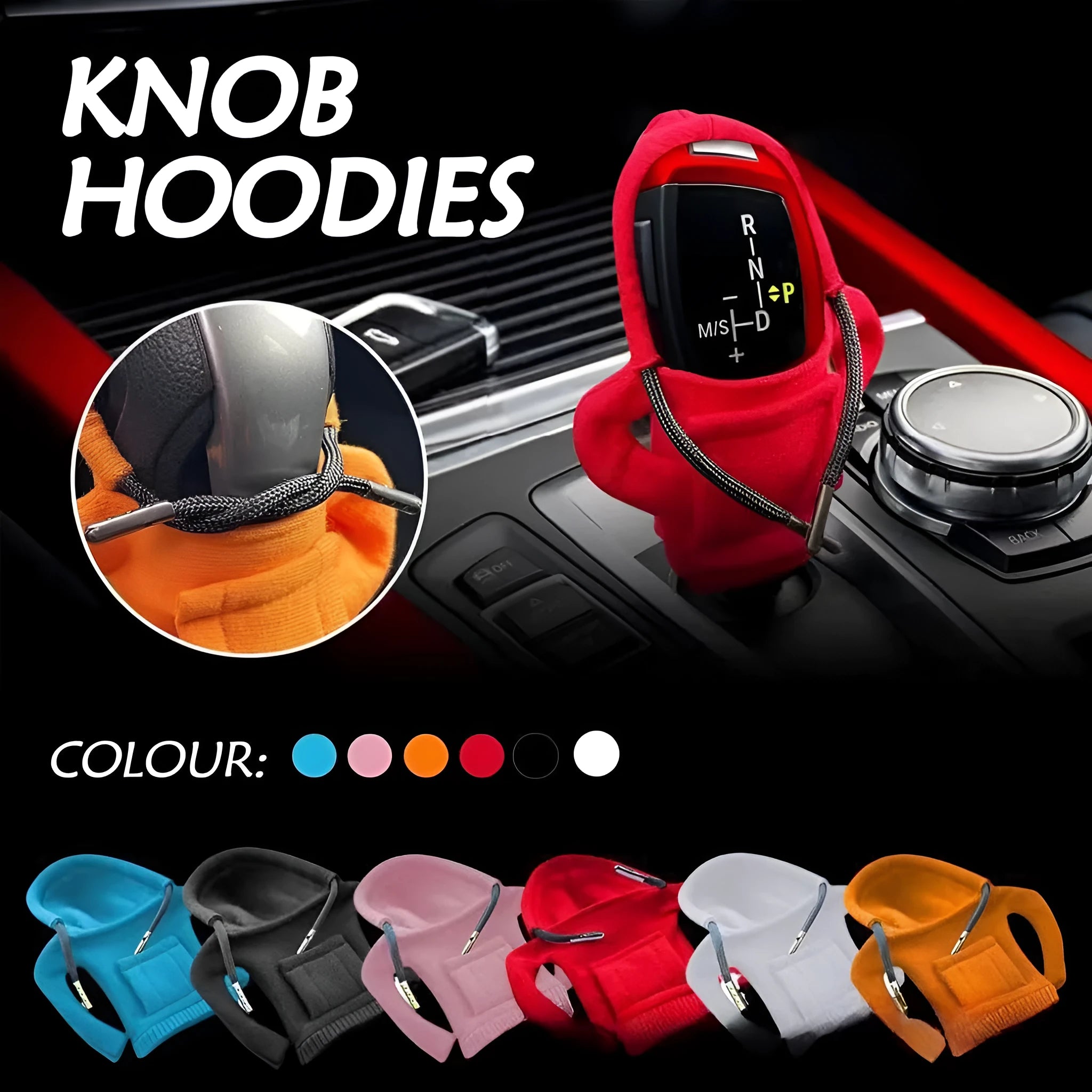 Dutch velvet car gear handle sleeve cover in multiple colours and versions