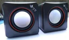 Black square USB-powered desktop computer speaker for 700B PC model.