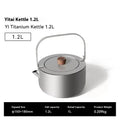Yi titanium kettle 1.2L ultra-light camping outdoor boiling teapot