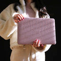 Pink winter bubble notebook protective shell with colourful stickers for MacBook