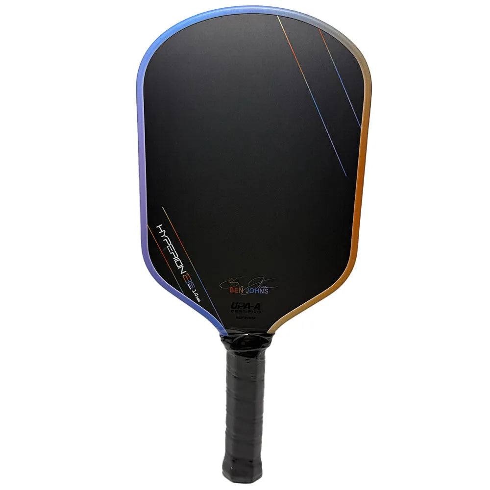 Colour matte pickleball racket with T700 carbon fibre face and honeycomb core construction.