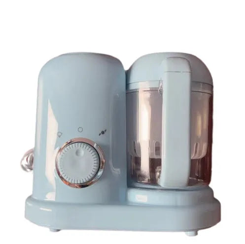 Baby food processor steamer blender in green or pink with double mixing blade