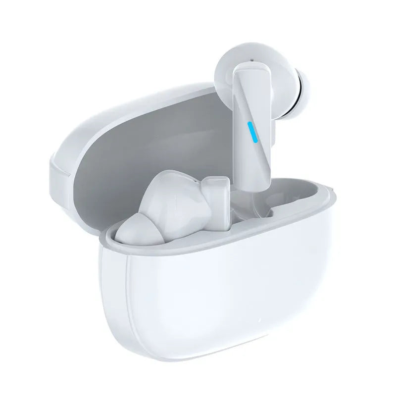 Wireless in-ear ANC Bluetooth headset in black or white with PC ABS housing and 10 metre range