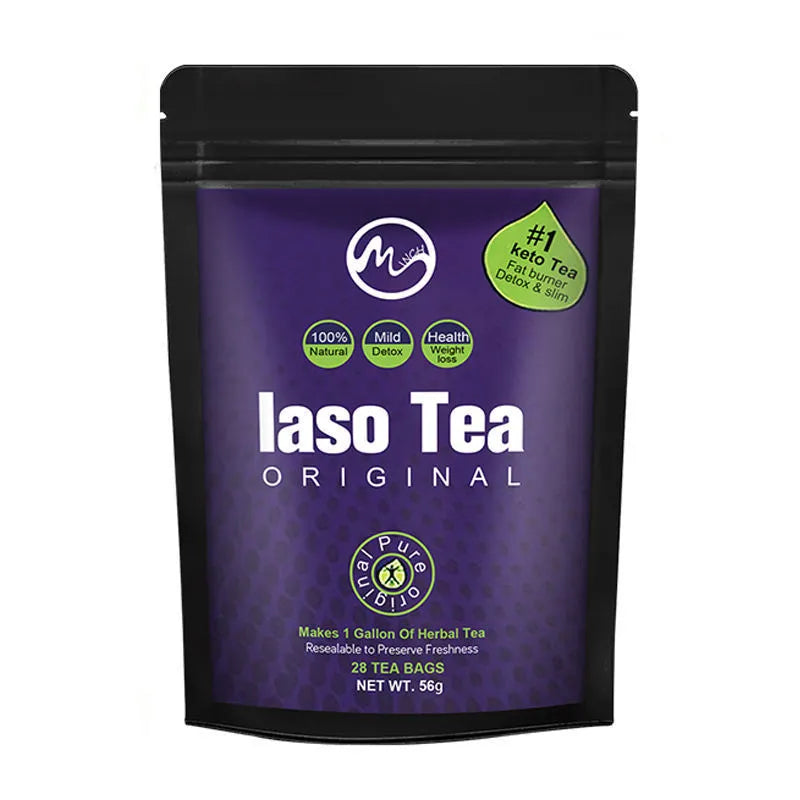 Single sachet of sugar-free instant slimming tea with cold soaking technology for weight management support