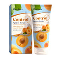 100g apricot facial scrub tub with natural pecan shell powder exfoliant