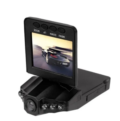 H198 HD car dashboard camera with six infrared lights and a 2.4-inch screen.
