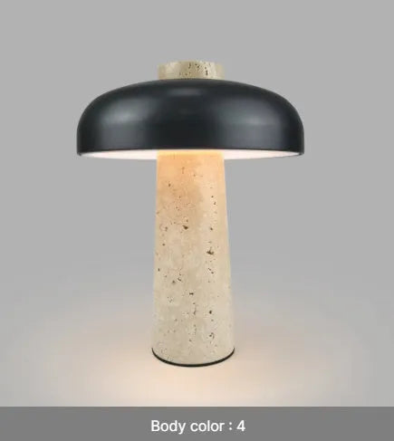 3W LED desk lamp with touch dimming and Type-C rechargeable battery on a wooden desk