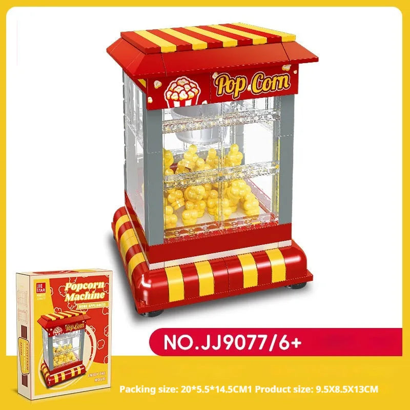 Clip doll machine building block set small particle plastic toy Jie-star 9076-9079 colour options