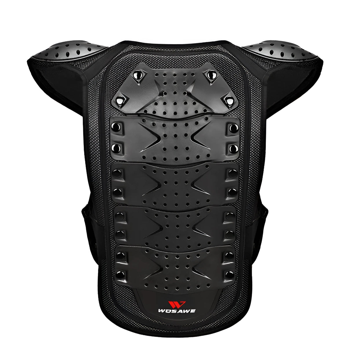 WOSAWE ML206 children's armour suit in black, PE and EVA protective gear for roller skating, sizes L and M