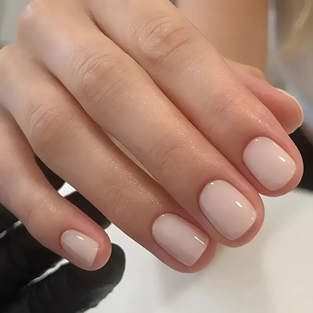 Plastic nail art set in solid colour MY119 for women, showing complete decorative components for a cute manicure style.
