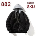 Pilot jacket in polyester blend fabric available in black, beige or green with sizes from M to 5XL
