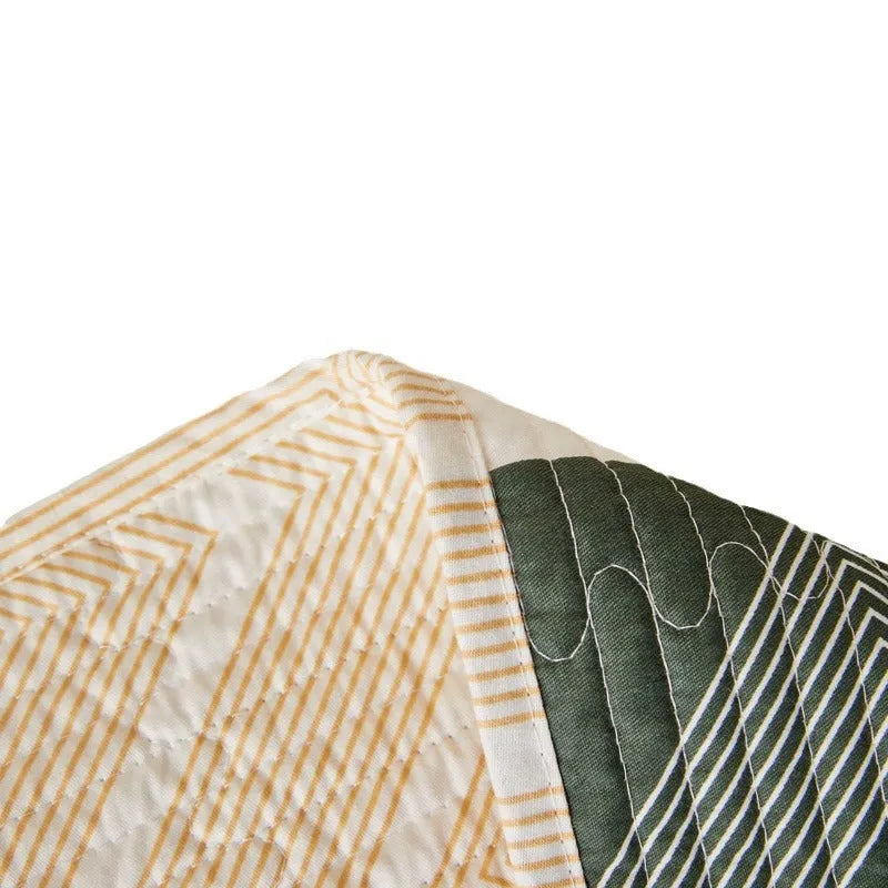 Pure cotton printed bed sheet set in modern simple design showing bedspread style