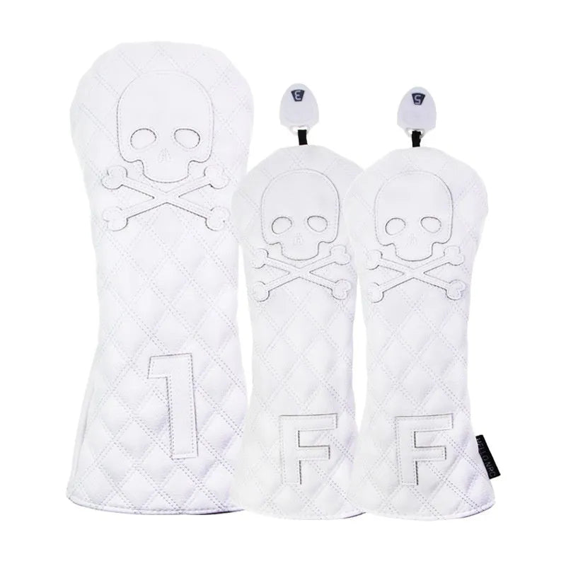 Black and white waterproof protective cover for golf club wooden poles