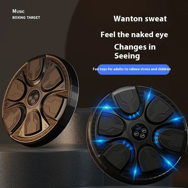 Black leather PP wall hanging boxing target machine with included boxing gloves for home training