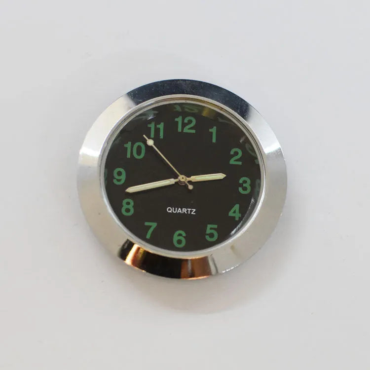 43mm round alloy clock movement with luminous dial and small three needles in black colour