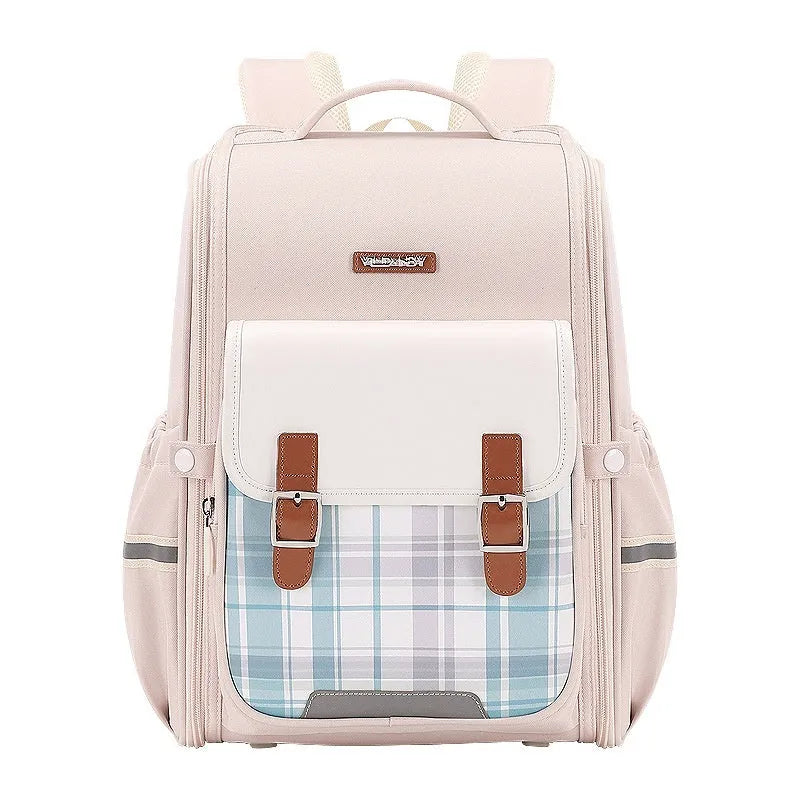 Student school backpack in Oxford cloth with large capacity for grade 5-6 education