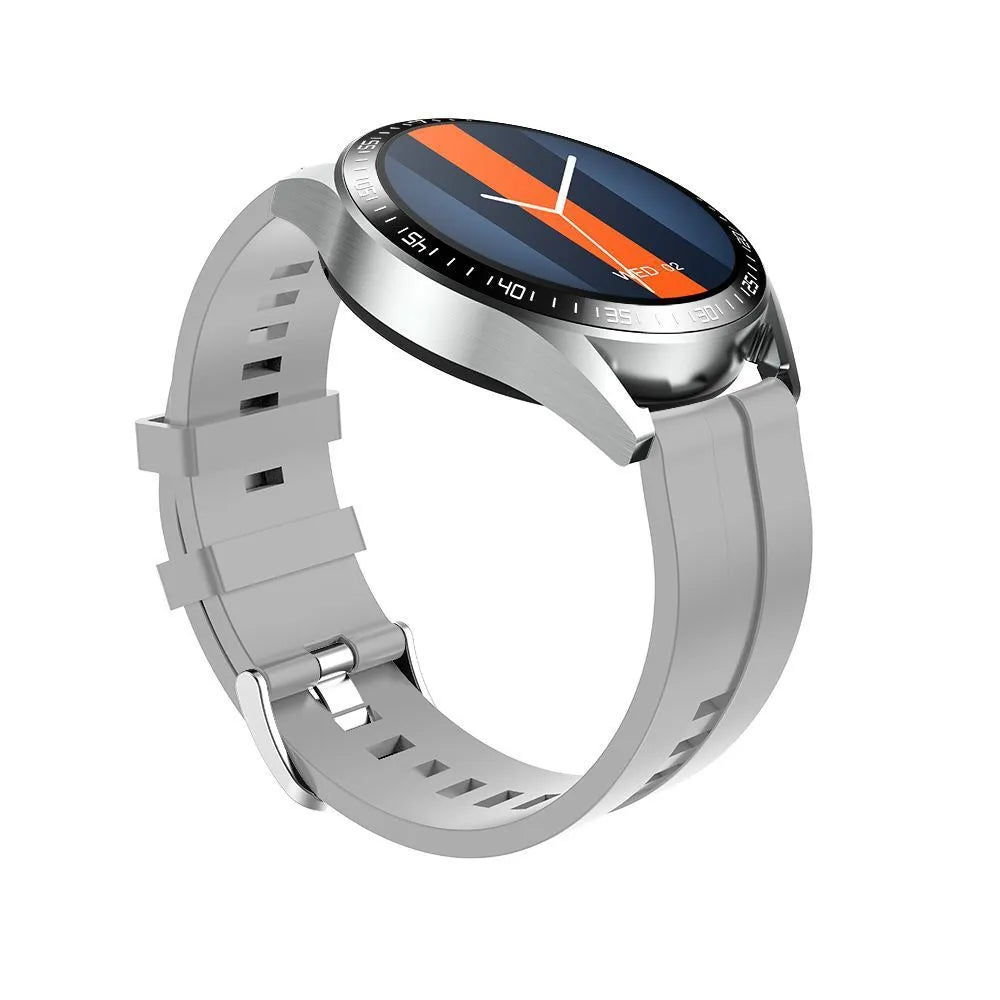 GS3 Max Smart Watch in black or silver with 1.35-inch IPS screen and silicone strap