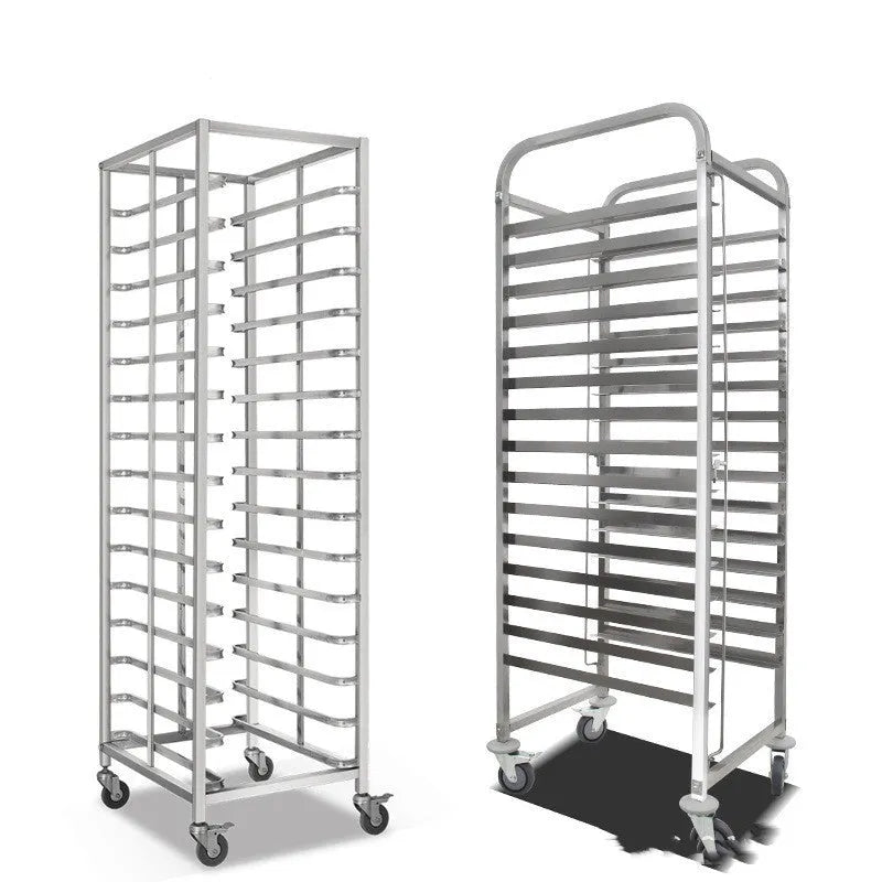 Stainless steel six-layer baking tray rack for 40x60cm commercial oven trays