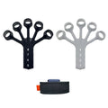 Silicone finger flexion and extension rehabilitation trainer with tension rope and adjustable belt