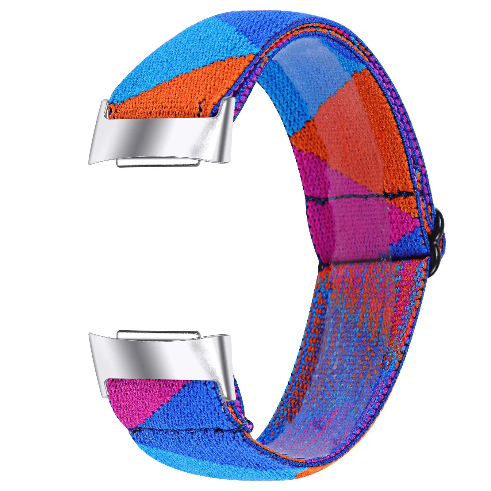 Elastic printed watch strap for Fitbit Charge 6 shown in multiple colour options