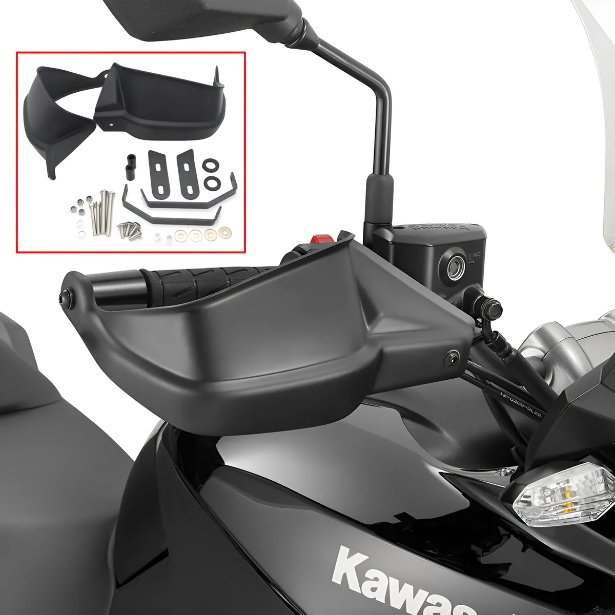 Black front windshield guard for Versys650 G310R Z900 motorcycle handlebar