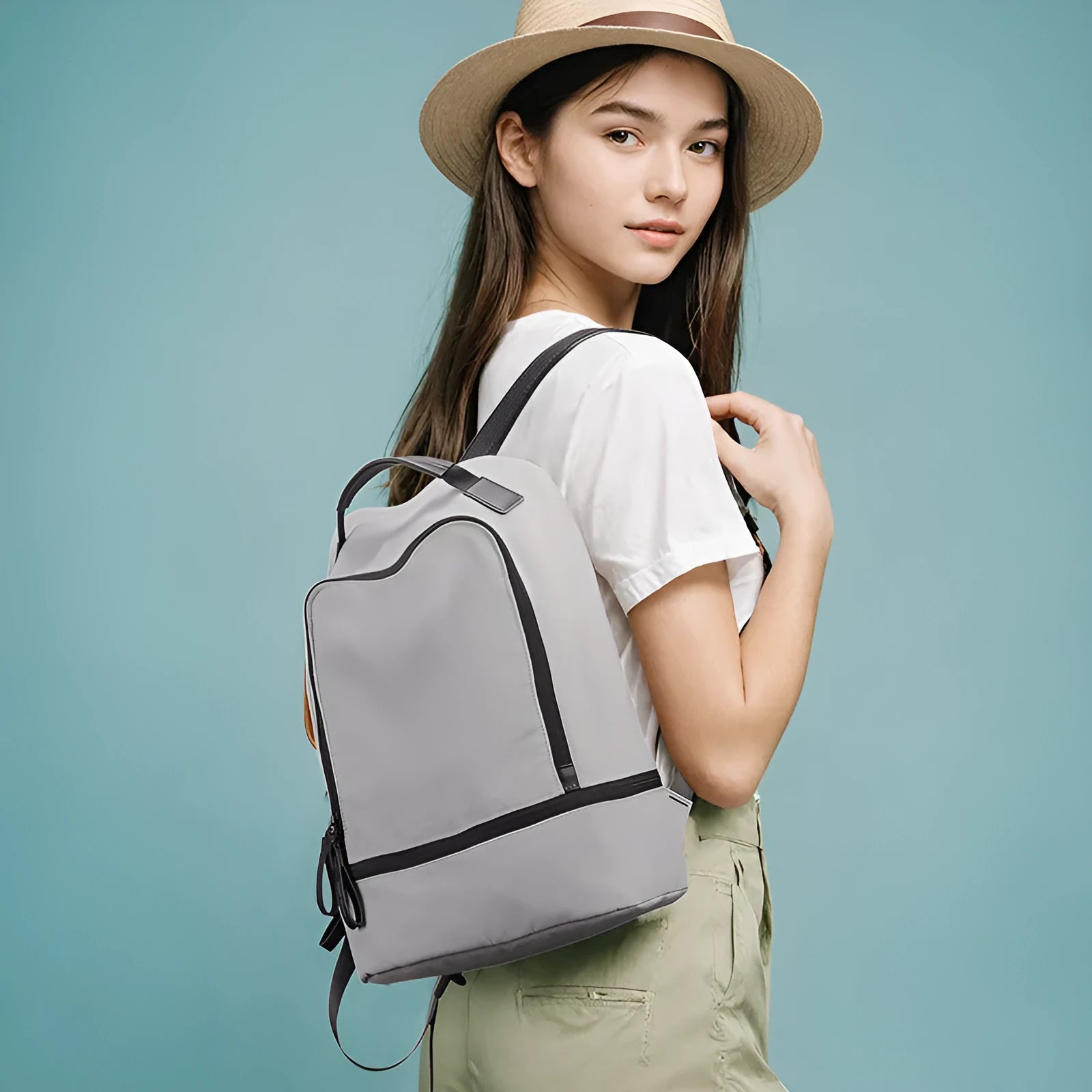 Blue black Marco Leideng ultra light Oxford cloth travel backpack with below 20L capacity